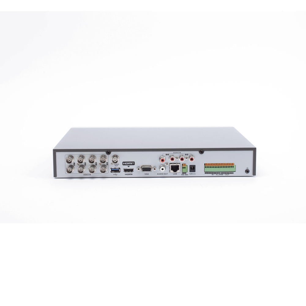 DVR Pentahíbrido / 8 Canales TurboHD 4K + 8 Canales IP / AcuSense / H.265+ / HDMI 4K / Audio por Coaxitron / 8 Entradas de Alarma | SIERRA STORE