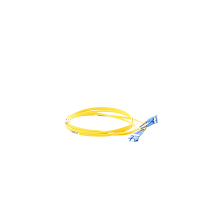 Jumper de Fibra Optica Monomodo 9/125 OS2, LC-LC Duplex, OFNR (Riser), Color Amarillo, 2 Metros (6.56 Pies) PANDUIT - Vista 3