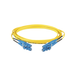 Jumper de Fibra Optica Monomodo 9/125 OS2, LC-LC Duplex, OFNR (Riser), Color Amarillo, 2 Metros (6.56 Pies) - PANDUIT