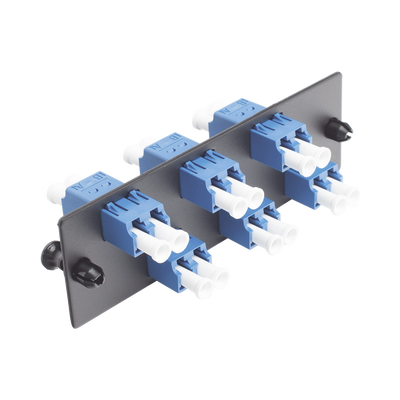 Placa Acopladora de Fibra Óptica FAP, con 6 Conectores LC Duplex (12 Fibras), para Fibra Monomodo OS1/OS2, Color Azul PAND...