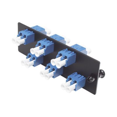 Placa Acopladora de Fibra Óptica FAP, con 6 Conectores LC Duplex (12 Fibras), para Fibra Monomodo OS1/OS2, Color Azul PAND...