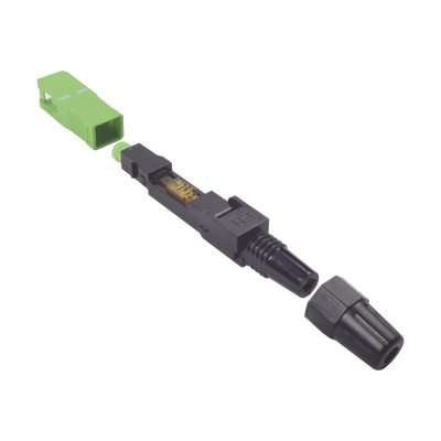 Conector Rápido de Instalación en Campo, Monomodo, SC/APC, Pre-Pulido, Re-Terminable, Ideal para Aplicaciones FTTx FIBERHO...