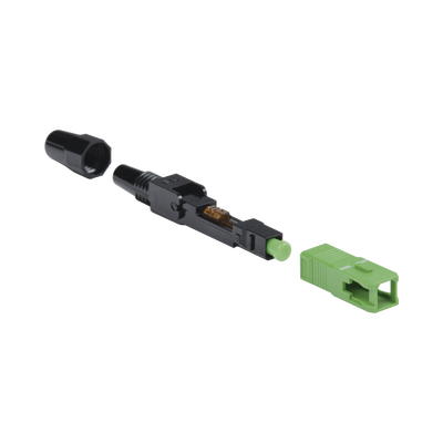 Conector Rápido de Instalación en Campo, Monomodo, SC/APC, Pre-Pulido, Re-Terminable, Ideal para Aplicaciones FTTx FIBERHO...