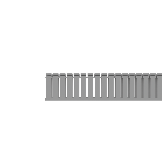 PANDUIT FC4X3LG2 - Canaleta Ranurada con Tapa / Tipo F / 108 mm Ancho / 79.2 mm Alto / 6.6 ft (2 m) Largo / Gris Claro | SIERRA STORE