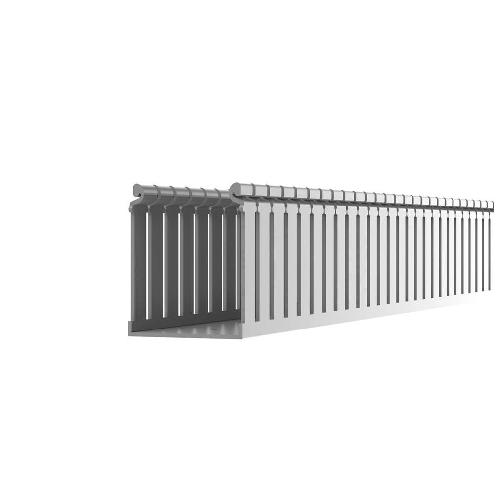 PANDUIT FC4X3LG2 - Canaleta Ranurada con Tapa / Tipo F / 108 mm Ancho / 79.2 mm Alto / 6.6 ft (2 m) Largo / Gris Claro | SIERRA STORE