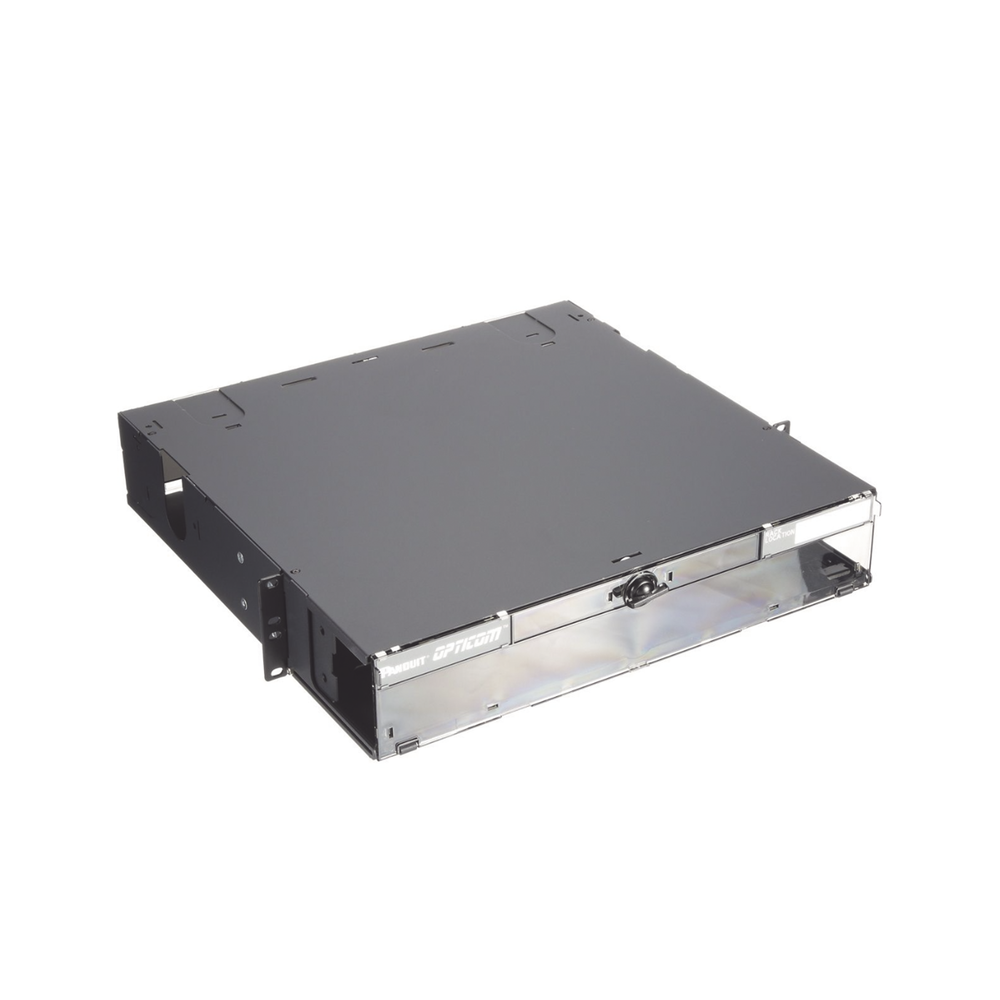 PANDUIT FCE2U - Panel de Distribución de Fibra Óptica / 2 UR / 192 Fibras / 8 Placas FAP o FMP / Bandeja Deslizable e Inclinable / | SIERRA STORE