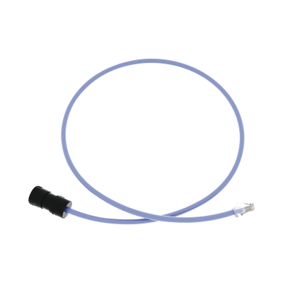 Cable de Conexión en Campo Jack a Plug RJ45, Categoría 6A, CMP (Plenum), 1 Metro (3.28 Pies), Color Azul - PANDUIT