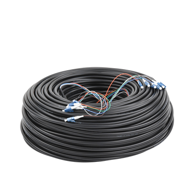 FiberCable de 90 m (300ft) Monomodo (SM) con conectores LC, ideal para equipos EdgeRouter, EdgeSwitch y EdgePoint. UBIQUIT...