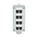 PANDUIT FDME8RG - Panel de Parcheo Modular para Fibra Óptica, de Instalación en Riel DIN Estándar de 35mm, 8 Puertos Mini-Com, Color | SIERRA STORE
