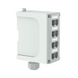 PANDUIT FDME8RG - Panel de Parcheo Modular para Fibra Óptica, de Instalación en Riel DIN Estándar de 35mm, 8 Puertos Mini-Com, Color | SIERRA STORE