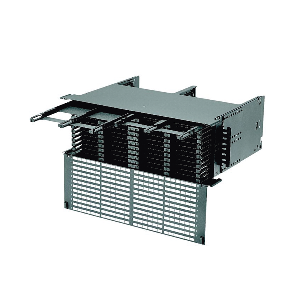 PANDUIT FLEX4U06 - Panel de Distribución de Fibra Óptica / 4 UR / 12 Cassettes HD Flex por UR / 144 Fibras por UR / 19.69' (6.5 pies) | SIERRA STORE