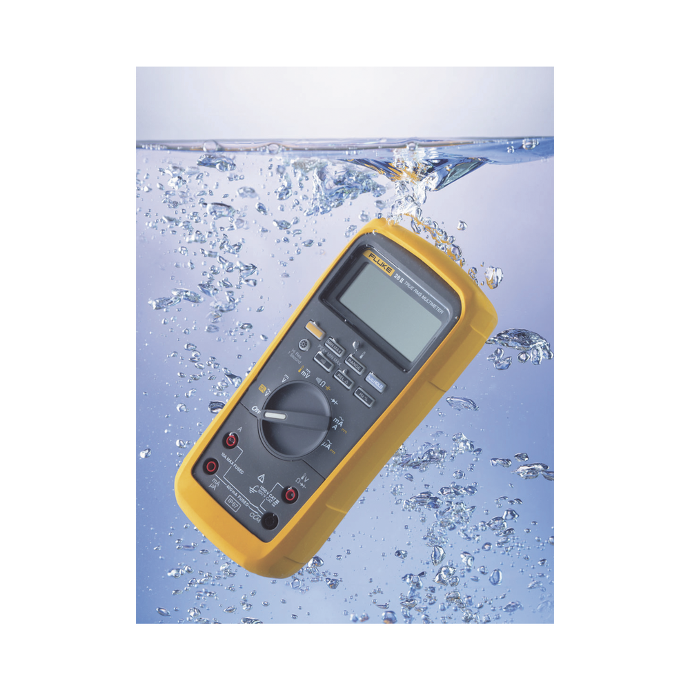 FLUKE - FLUKE-87V-MAX - Multímetro Digital True-rms / Fluke 87V MAX / IP67 Waterproof / 1000V AC-DC / 10A / 4 m (13 ft) Drop Test / -40°C a +55°C / CAT IV 600V