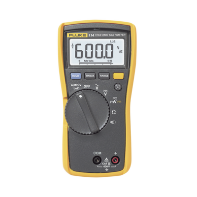Multímetro Digital Básico para Electricista, Uso con Voltaje Máximo de 600 V y Pantalla LED Retroiluminada - FLUKE