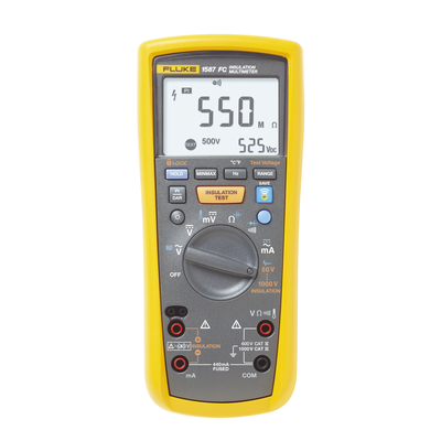 Multímetro de Aislamiento 0.01 MΩ - 2GΩ . Prueba de 50V - 1000V. Compatible con FLUKE CONNECT - FLUKE