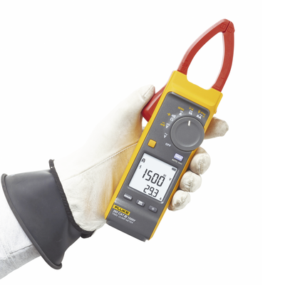 Pinza Amperimétrica de Corriente CC/CA de Verdadero Valor Eficaz con iFlex CAT III 1500 V. Ideal para Sistemas Solares, Eó...