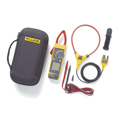 Pinza Amperimétrica de Corriente CC/CA de Verdadero Valor Eficaz con iFlex CAT III 1500 V. Ideal para Sistemas Solares, Eó...