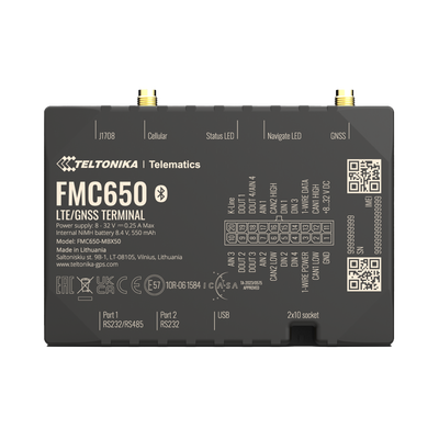 Profesional Rastreador Vehicular (GPS) 4G LTE Cat 1 Con Lectura Can / Bluetooth y Múltiples Entradas y Salidas Digitales -...