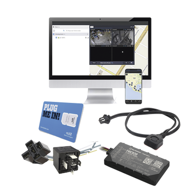 KIT de Localizador 4G LTE, SIM SIM30M2M, VOUCHER POR 1 Mes, Plataforma Por 1 Mes, Relevador y Botón de Pánico. - TELTONIKA