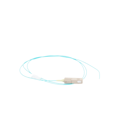 Pigtail de Fibra Óptica LC Simplex, Multimodo OM3 XGLO 50/125, OFNR, Color Aqua, 1 Metro (3.28 Pies) SIEMON - Vista 3