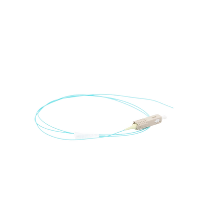 Pigtail de Fibra Óptica LC Simplex, Multimodo OM3 XGLO 50/125, OFNR, Color Aqua, 1 Metro (3.28 Pies) SIEMON - Vista 4