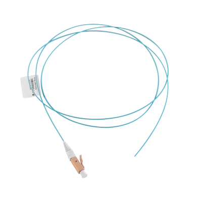 Pigtail de Fibra Óptica LC Simplex, Multimodo OM3 XGLO 50/125, OFNR, Color Aqua, 1 Metro (3.28 Pies) - SIEMON