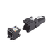 Plug RJ45 UTP, Instalación Recta, Terminación en Campo Certificable, Compatible con Cat5e, Cat6 y Cat6A, Color Negro PANDU...