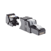 Plug RJ45 UTP, Instalación Recta, Terminación en Campo Certificable, Compatible con Cat5e, Cat6 y Cat6A, Color Negro PANDU...