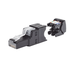 Plug RJ45 UTP, Instalación Recta, Terminación en Campo Certificable, Compatible con Cat5e, Cat6 y Cat6A, Color Negro PANDU...