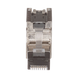 Plug RJ45 Blindado, Instalación Recta, Terminación en Campo Certificable, Compatible con Cat5e, Cat6 y Cat6A, Color Plata ...