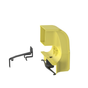PANDUIT FRSPJ4X4LYL - Bajada Para Canaleta FiberRunner™, Uso con Medidas 4x4,...
