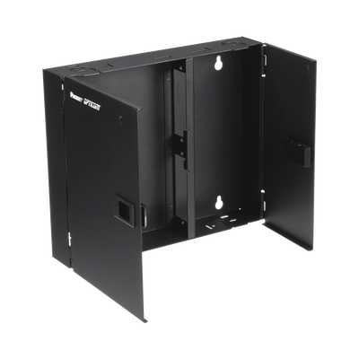 Caja de Conexión de Fibra Óptica, Para Montaje en Pared, Acepta 2 Placas FAP o FMP, Hasta 48 Fibras, Color Negro PANDUIT -...