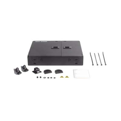 Caja de Conexión de Fibra Óptica, Para Montaje en Pared, Acepta 2 Placas FAP o FMP, Hasta 48 Fibras, Color Negro PANDUIT -...