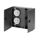 Caja de Conexión de Fibra Óptica, Para Montaje en Pared, Acepta 2 Placas FAP o FMP, Hasta 48 Fibras, Color Negro - PANDUIT