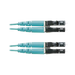 Jumper de Fibra Optica Multimodo 50/125 OM3, LC-LC Duplex, OFNR (Riser), Color Aqua, 3 Metros (9.84 Pies) PANDUIT - Vista 2