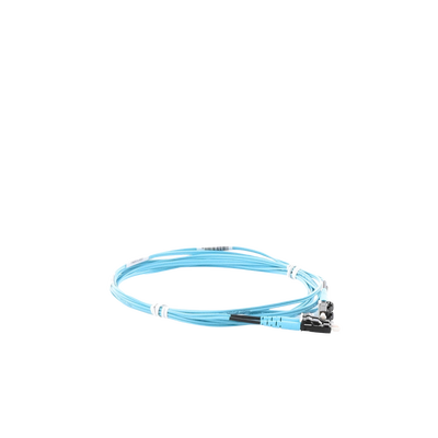 Jumper de Fibra Optica Multimodo 50/125 OM3, LC-LC Duplex, OFNR (Riser), Color Aqua, 3 Metros (9.84 Pies) PANDUIT - Vista 6