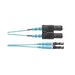 Jumper de Fibra Optica Multimodo 50/125 OM3, LC-SC Duplex, OFNR (Riser), Color Aqua, 2 Metros (6.56 Pies) PANDUIT - Vista 2