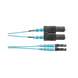 Jumper de Fibra Optica Multimodo 50/125 OM3, LC-SC Duplex, OFNR (Riser), Color Aqua, 2 Metros (6.56 Pies) PANDUIT - Vista 2
