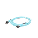 Jumper de Fibra Optica Multimodo 50/125 OM4, LC-LC Duplex, OFNR (Riser), Color Aqua, 3 Metros (9.84 Pies) PANDUIT - Vista 4