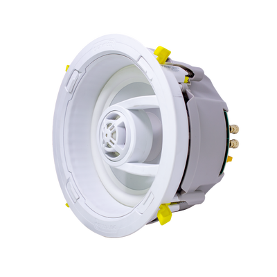 Ghost series, altavoz de 3 vías de plafón 9in, diseño trugrip  sin herramientas, woofer de polipropileno blanco, 150w 8ohm...