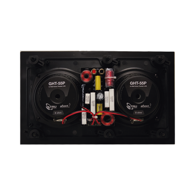 altavoces de montaje en la pared | woofers dobles de 5in | tweeter de 1in | 100W | 8ohms TRUAUDIO - Vista 3