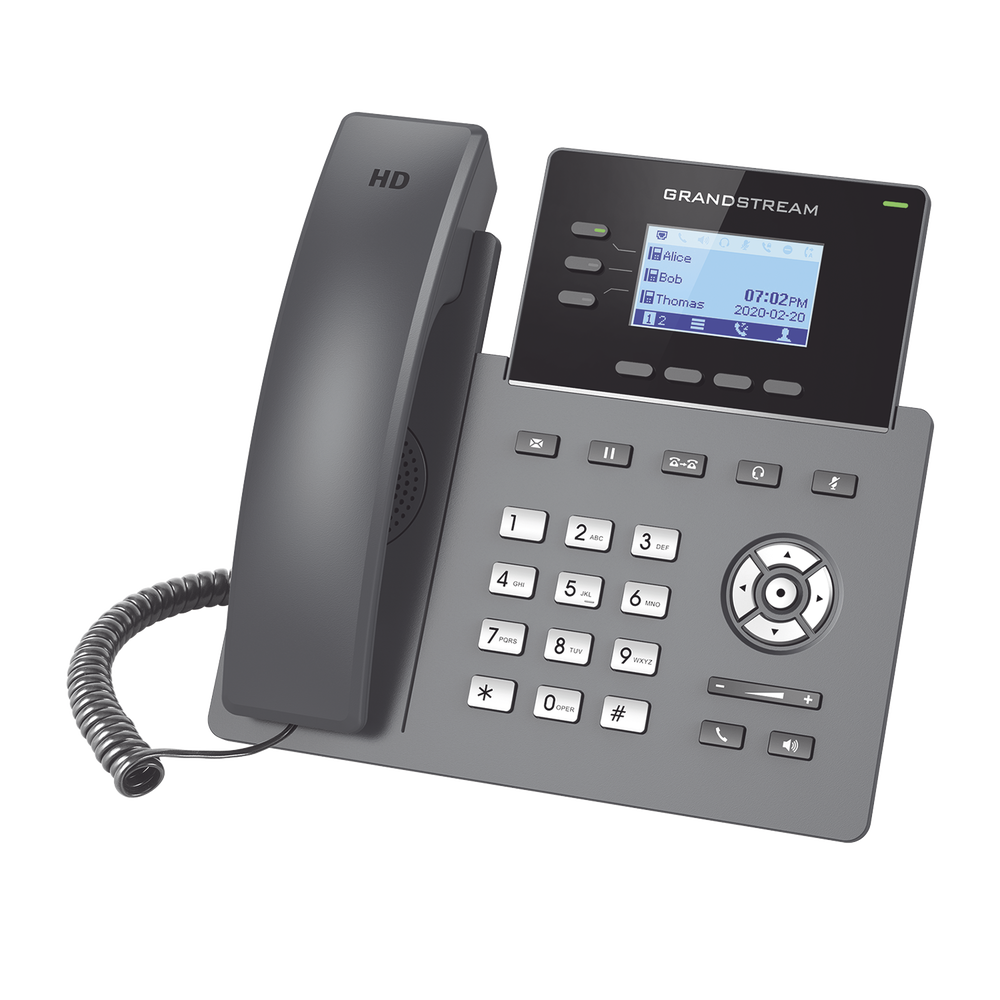 Teléfono IP / 3 Líneas SIP / 6 Cuentas / Puertos Gigabit / Codec Opus / IPv4/IPv6 / Gestión en la Nube | SIERRA STORE