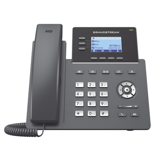 Teléfono IP / 3 Líneas SIP / 6 Cuentas / Puertos Gigabit / Codec Opus / IPv4/IPv6 / Gestión en la Nube | SIERRA STORE