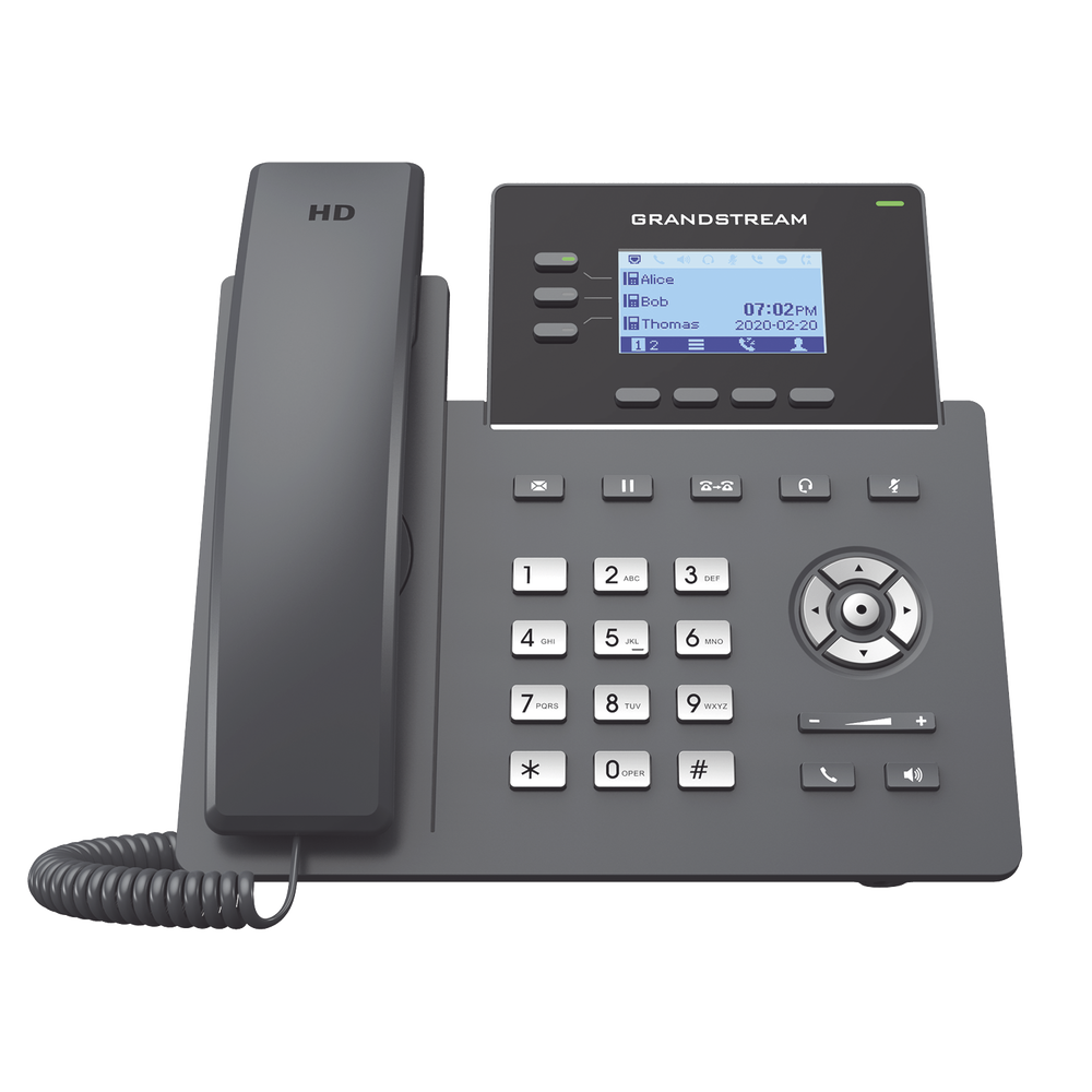 Teléfono IP / 3 Líneas SIP / 6 Cuentas / Puertos Gigabit / Codec Opus / IPv4/IPv6 / Gestión en la Nube | SIERRA STORE