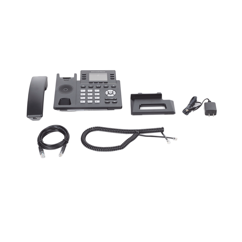 Teléfono IP / 3 Líneas SIP / 6 Cuentas / Pantalla 2.4" / PoE / Gigabit / Audio HD Opus | SIERRA STORE
