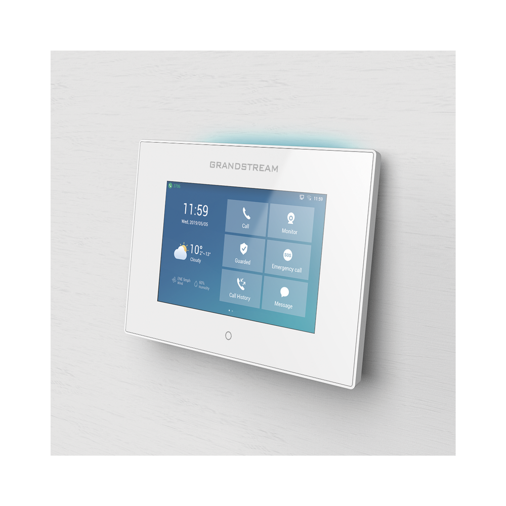 Intercom y Panel de Control de Acceso SIP / Pantalla Táctil 7" 1024x600 / Wi-Fi Dual Band / Audio HD Full-Duplex / PoE / 4 Entradas de | SIERRA STORE