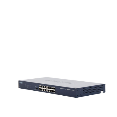 Switch No Administrable Gigabit de 16 Puertos 10/100/1000 Mbps, Con Modo Extendido Para Distancias de Hasta 200 m PLANET -...