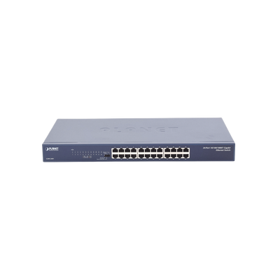 Switch No Administrable Gigabit de 24 Puertos 10/100/1000 Mbps, Con Modo Extendido Para Envió de Datos de Hasta 200 m - PL...