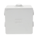Caja Estanca de PVC Para Derivación y Conexión, 6 Entradas, Tapa a Presión, 80×80×40 mm (Mayor Área Interna, Uso Exterior ...
