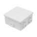 Caja Estanca de PVC Para Derivación y Conexión, 6 Entradas, Tapa a Presión, 80×80×40 mm (Mayor Área Interna, Uso Exterior ...