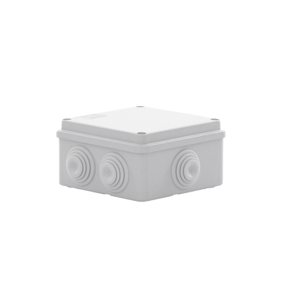 Caja Estanca de PVC Para Derivación y Conexión, 6 Entradas, Tapa Atornillada,100x100x50 mm (Área Interna), Uso Exterior IP...